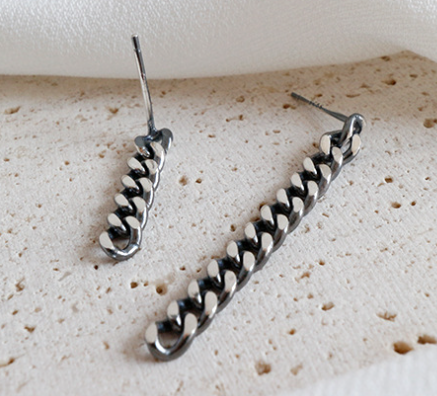 Lovcia 925 Sterling Silver Dangling Earrings Chain 4mm