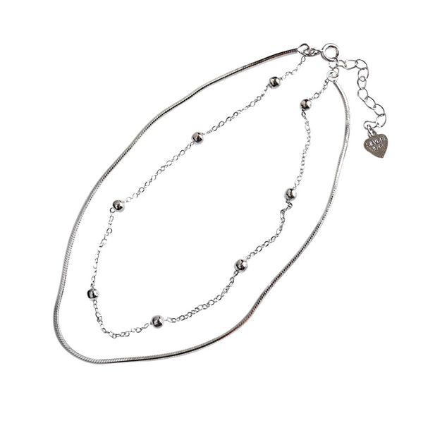 LOVCIA Beads 925 Sterling Silver Adjustable Chain Bracelet