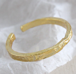 Lovcia Adjustable 925 Sterling Silver Ring Gold Plated