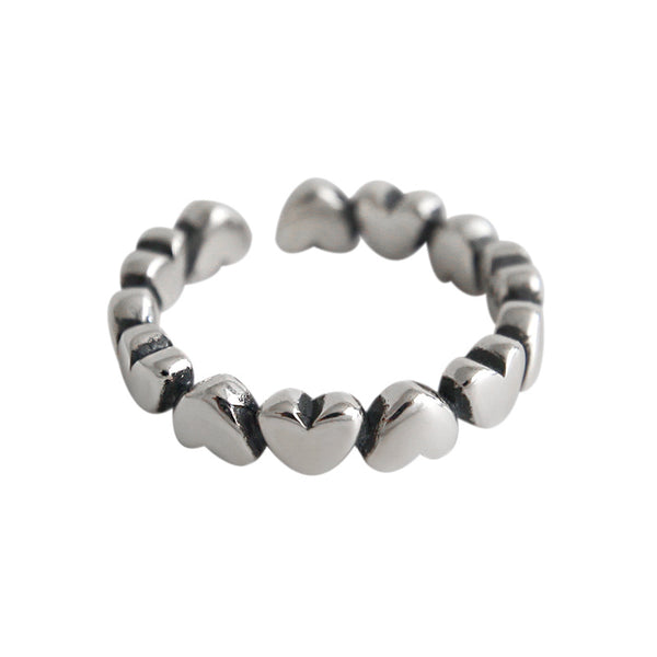 LOVCIA Honey Moon Love Theme 925 Sterling Silver Adjustable Ring