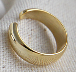 Lovcia Gold Tone 925 Sterling Silver Nonpierced Earring