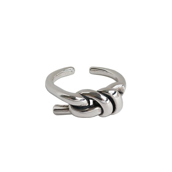 LOVCIA Vintage Knot Sterling Silver Adjustable Ring