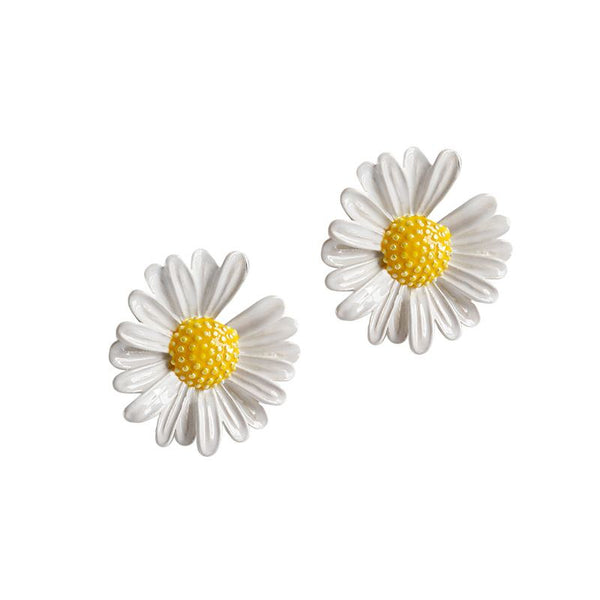 LOVCIA Daisy Stud Earrings 19mm 925 Sterling Silver