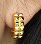 Lovcia 925 Sterling Silver Gold Plated Huggie Hoops 13.5mm
