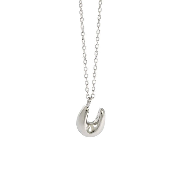 LOVCIA U Shape 925 Sterling Silver Necklace Pendant