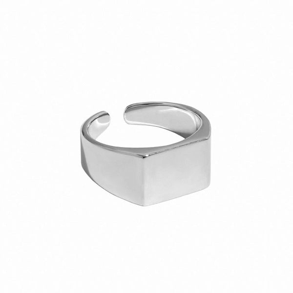 Lovcia 925 Rectangle Sterling Silver Adjustable Ring