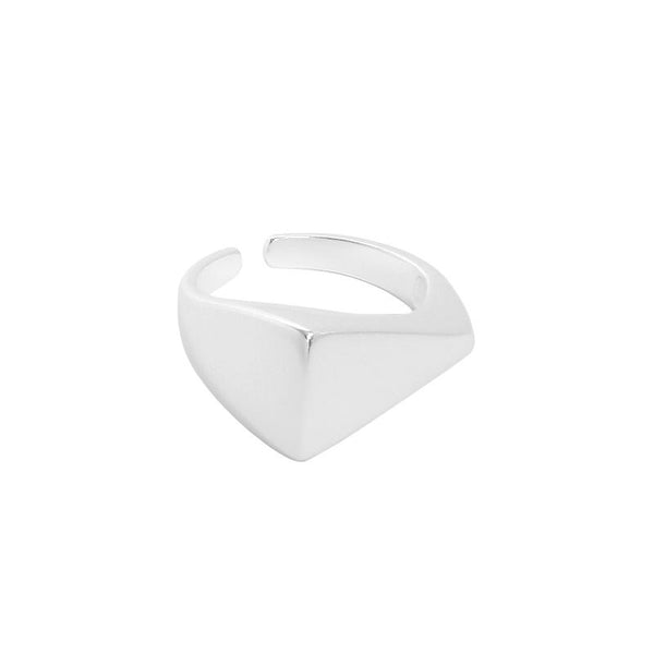 Lovcia 925 Silver Adjustable Irregular Triangle Ring