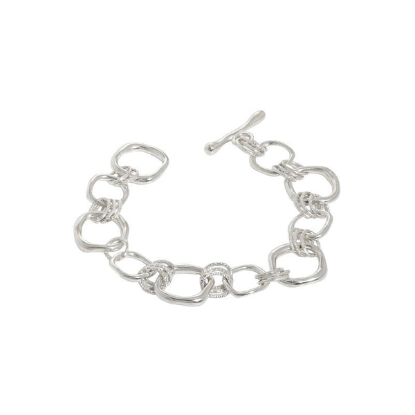 Lovcia Hollow Chain 925 Sterling Silver Bracelet 14mm 180mm