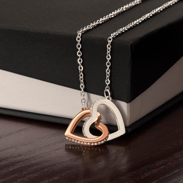 LOVCIA Romantic Gift for Girls - Interlocking Hearts Necklace