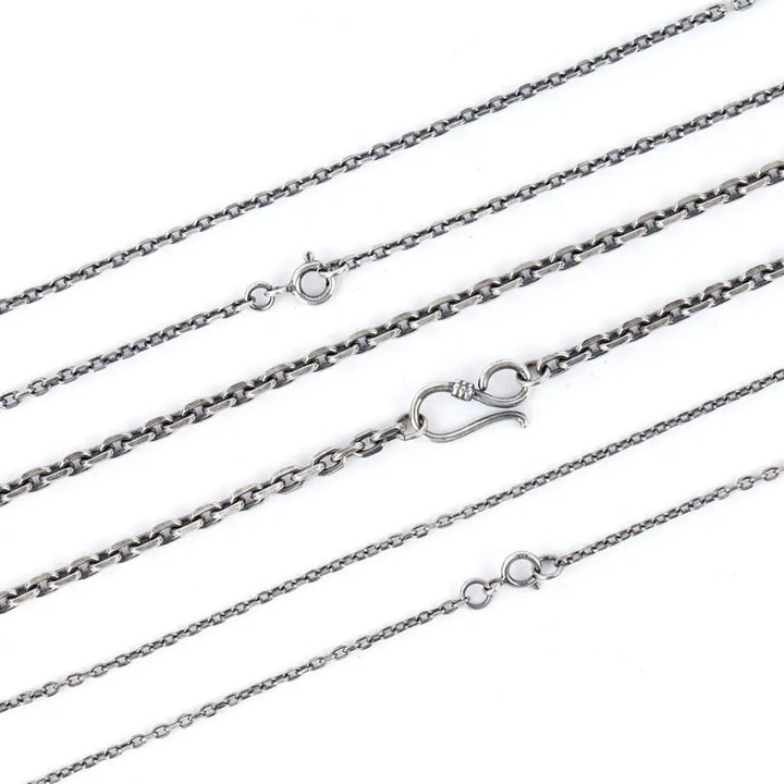 Simple All-match Sterling Silver Retro Men's Bracelet Necklace LOVCIA