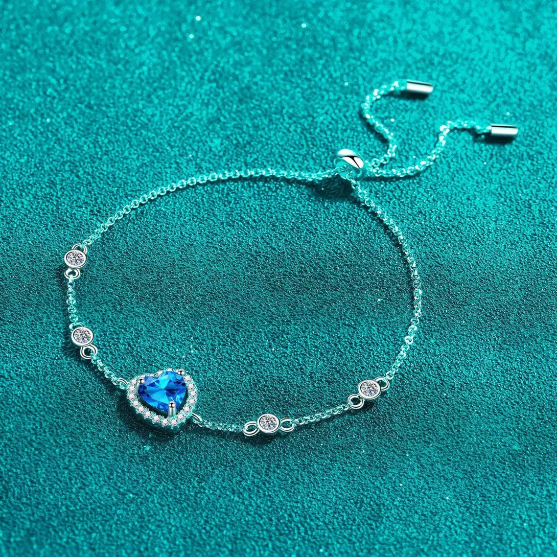 LOVCIA 1 Carat Moissanite 925 Sterling Silver Bracelet-Bracelets-LOVCIA