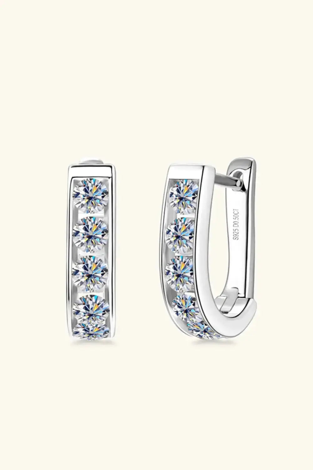 LOVCIA 1 Carat Moissanite 925 Sterling Silver Earrings