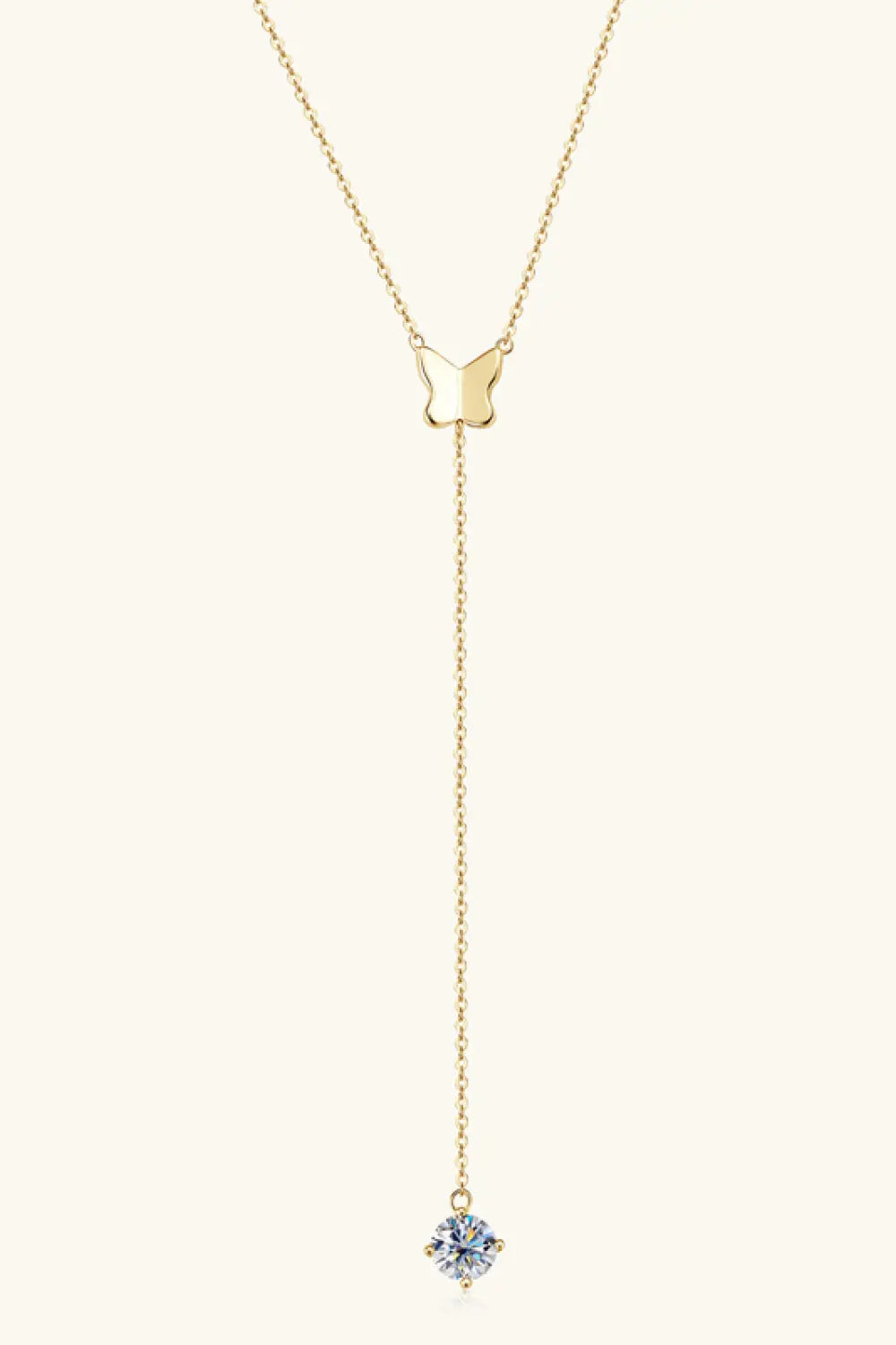 Lovcia 1 Carat Moissanite 925 Sterling Silver Necklace-Necklaces-Gold-One Size-Gold
