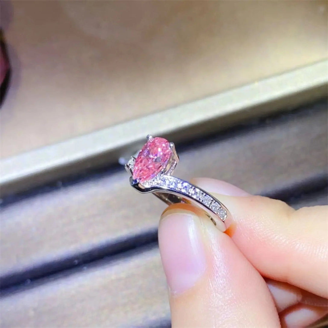 Lovcia 1 Carat Moissanite 925 Sterling Silver Ring-Rings-Silver-4.5-Silver