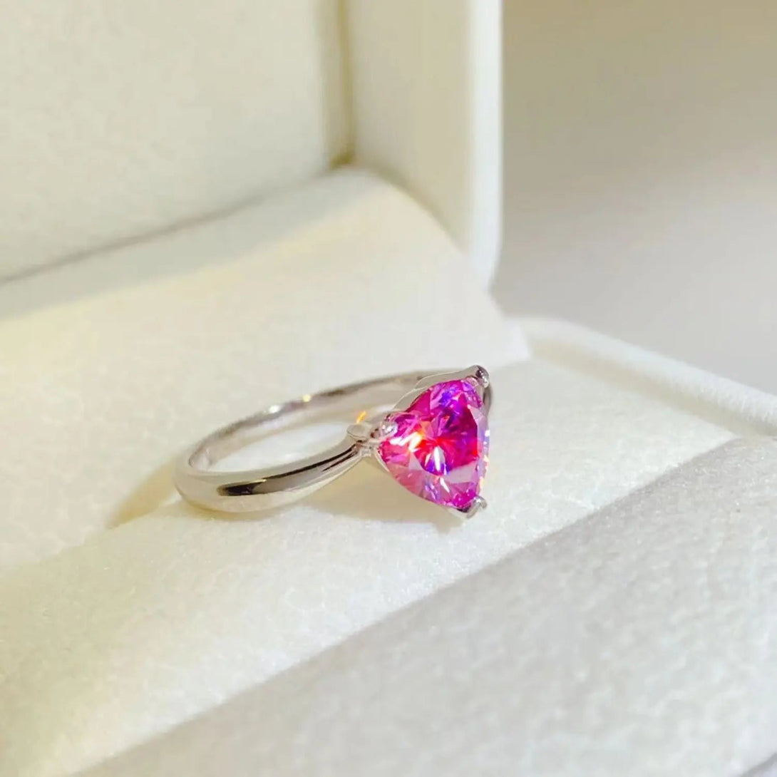 Lovcia 1 Carat Moissanite 925 Sterling Silver Ring-Rings-Silver-4.5-Silver