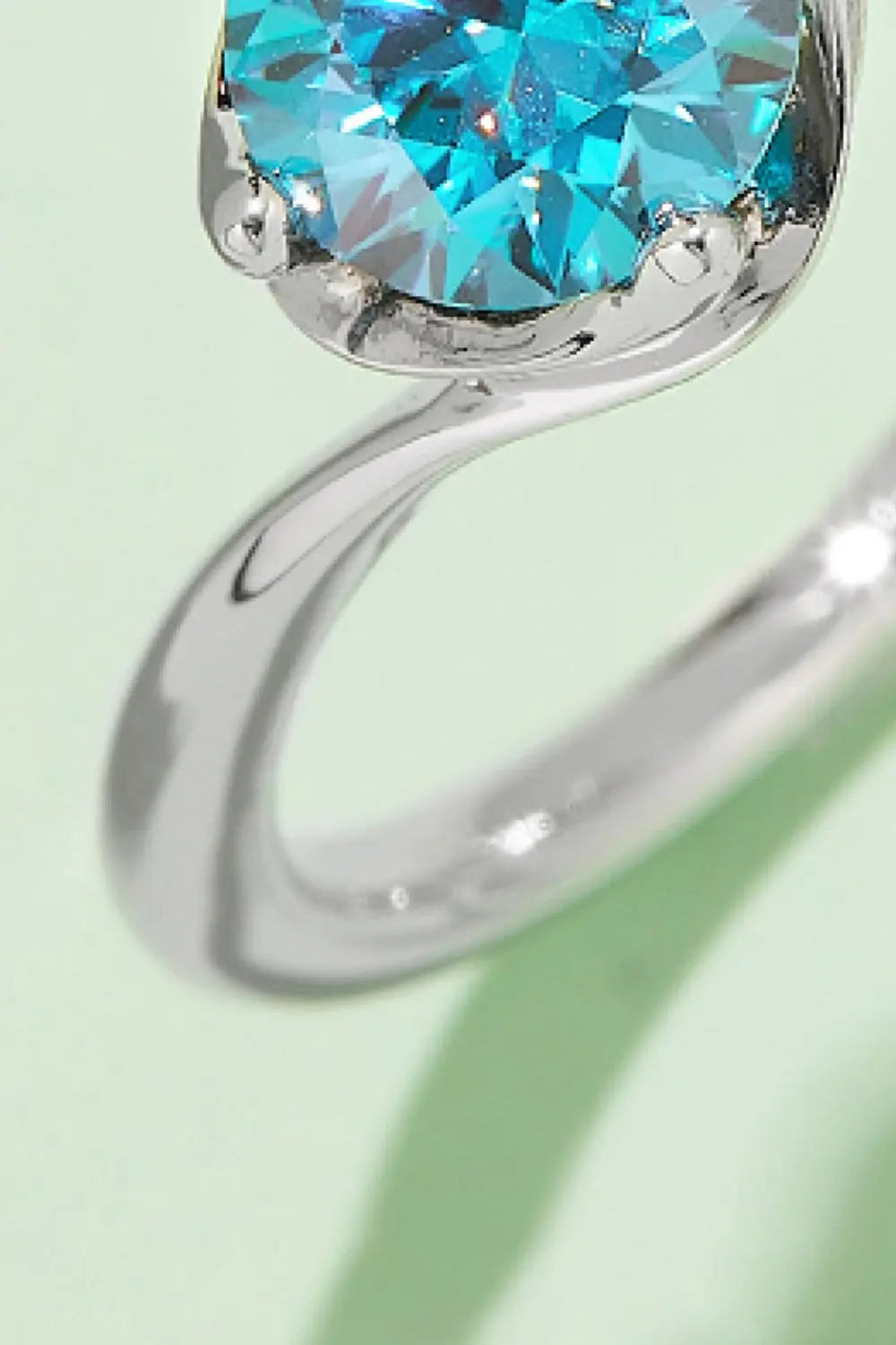 Lovcia 1 Carat Moissanite 925 Sterling Silver Solitaire Ring-Rings-Deep Rose-4.5-Deep Rose
