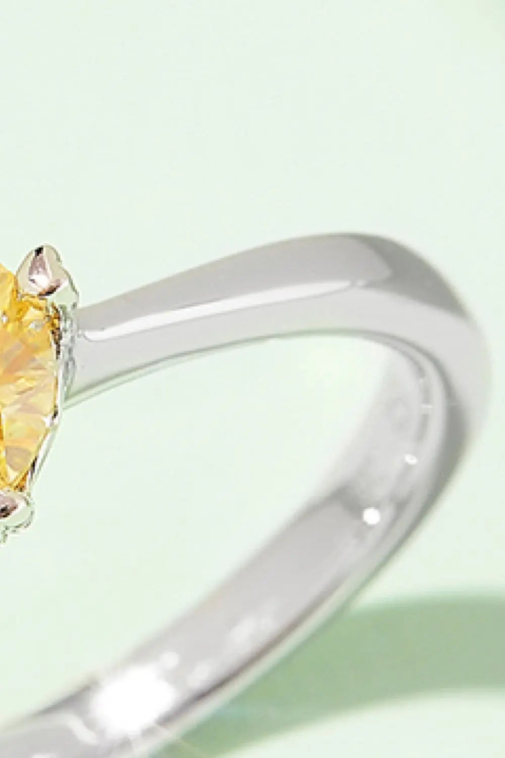 Lovcia 1 Carat Moissanite 925 Sterling Silver Solitaire Ring-Rings-Sky Blue-4.5-Sky Blue