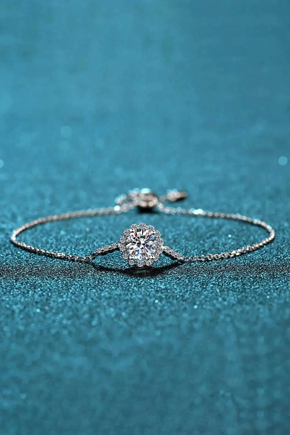 Lovcia 1 Carat Moissanite Chain Bracelet-Bracelets-Silver-One Size-Silver