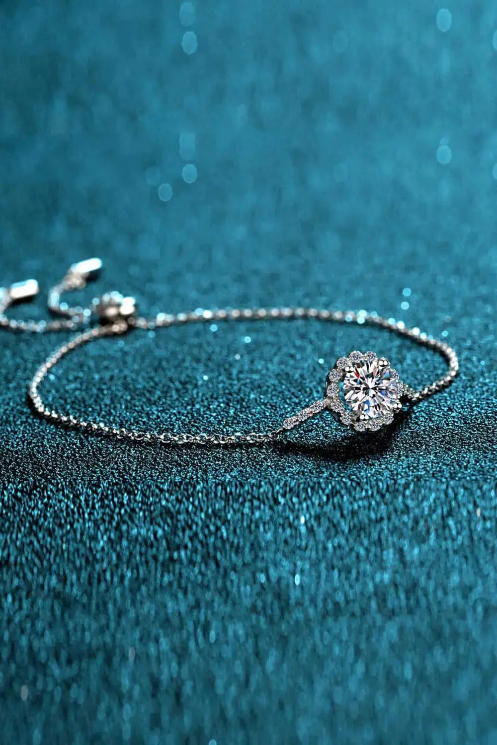 Lovcia 1 Carat Moissanite Chain Bracelet-Bracelets-Silver-One Size-Silver