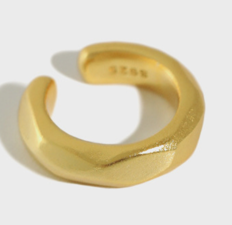 Lovcia 10.5mm Gold Plated Circle Non Pierced Earring-Earrings-Yellow Gold-