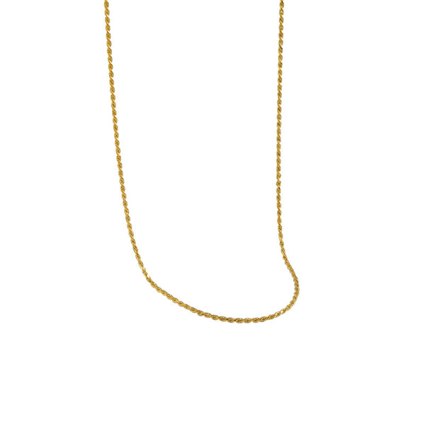 Lovcia 18K Gold Plated 925 Silver Twisted Chain Necklace-Necklaces-Yellow Gold-