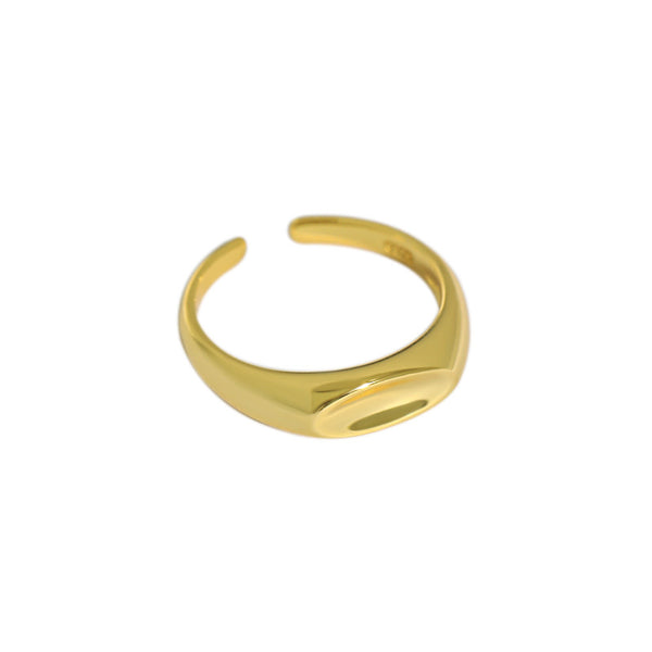 Lovcia 18K Gold Plated 925 Sterling Silver Adjustable Ring-Rings-Yellow Gold-