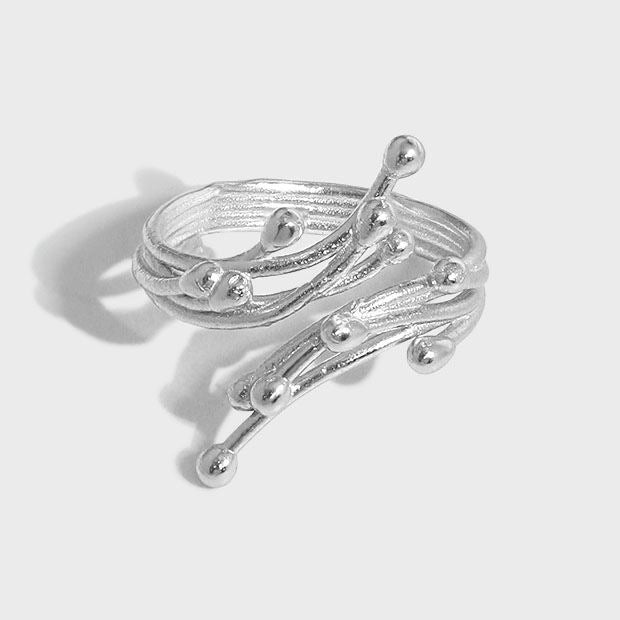 Lovcia 18K Gold Plated 925 Sterling Silver Adjustable Ring-Rings-Yellow Gold-
