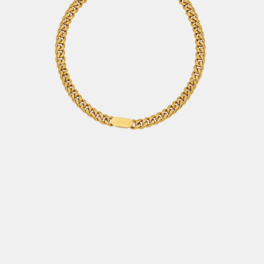 Lovcia 18K Gold-Plated Chain Necklace-Necklaces-Gold-One Size-Gold
