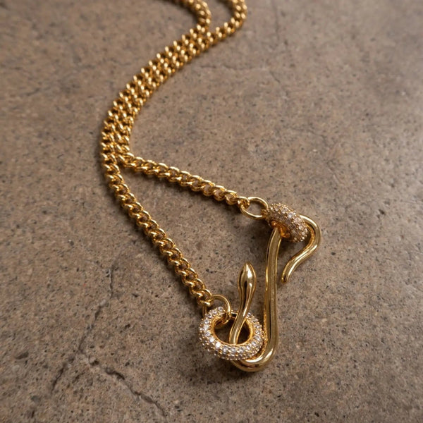Lovcia 18K Gold-Plated Copper Inlaid Zircon Necklace-Necklaces-Style A-One Size-Style A