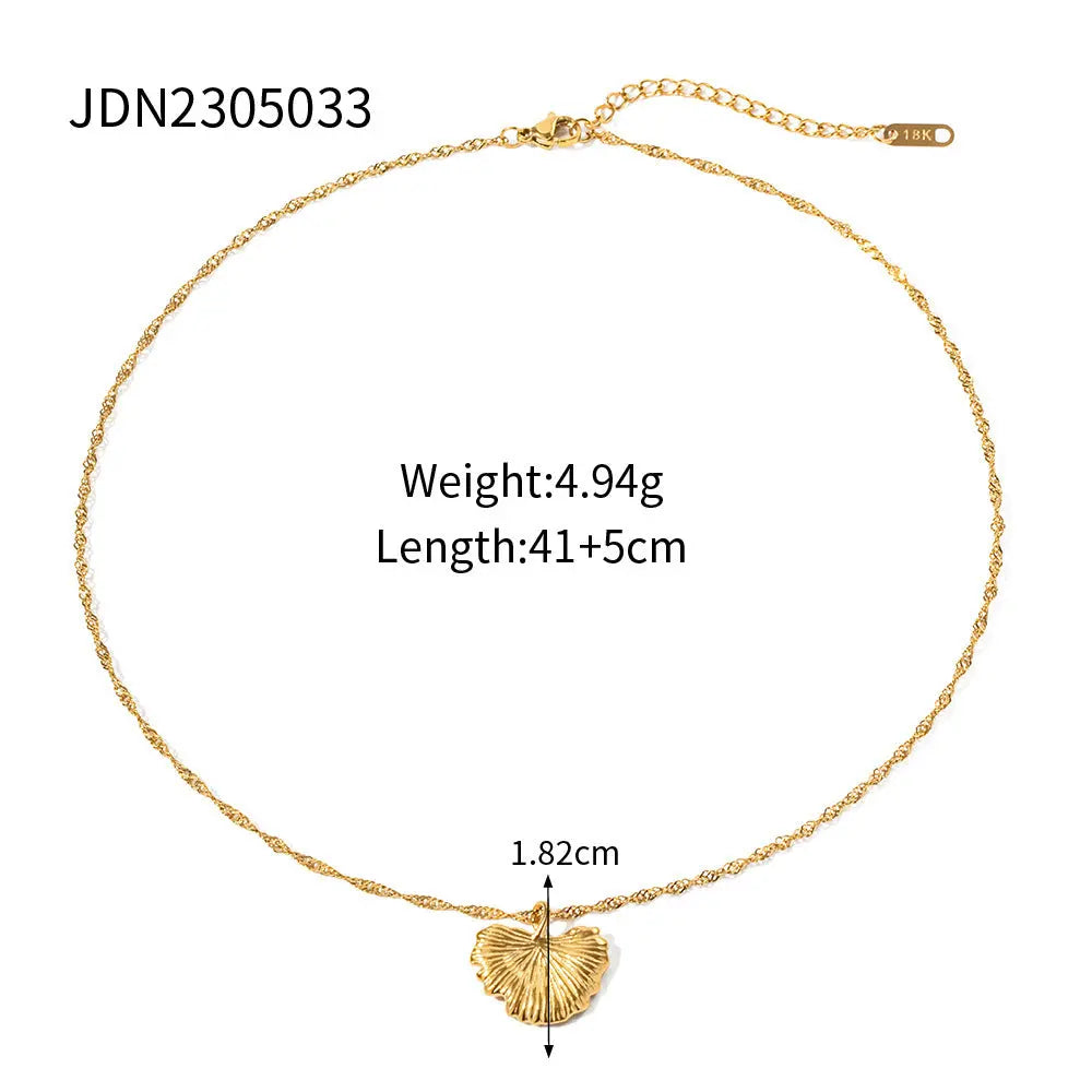 Lovcia 18K Gold Plated Freshwater Pearl Pendant Earrings and Necklace Set for Women-Earrings-Necklace-Necklace