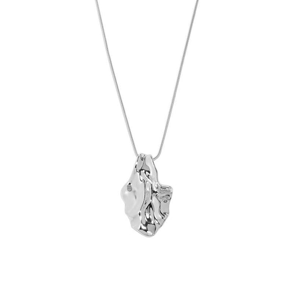 Lovcia 18K Gold Plated Leaf Necklace 455mm Adjustable Chain-Necklaces-Yellow Gold-