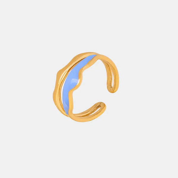 Lovcia 18K Gold-Plated Open Ring-Rings-Gold-7-Gold