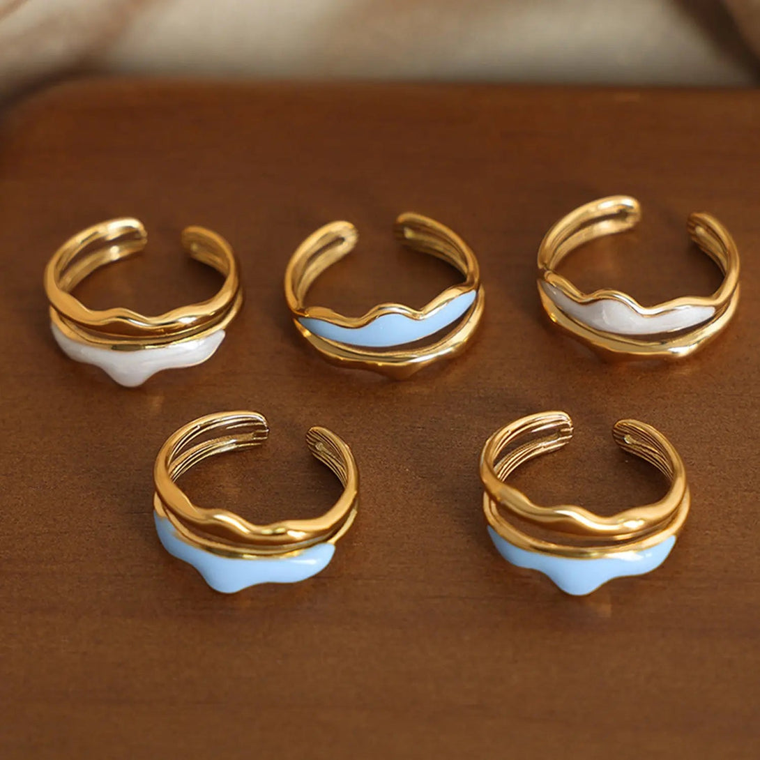 Lovcia 18K Gold-Plated Open Ring-Rings-Gold-7-Gold