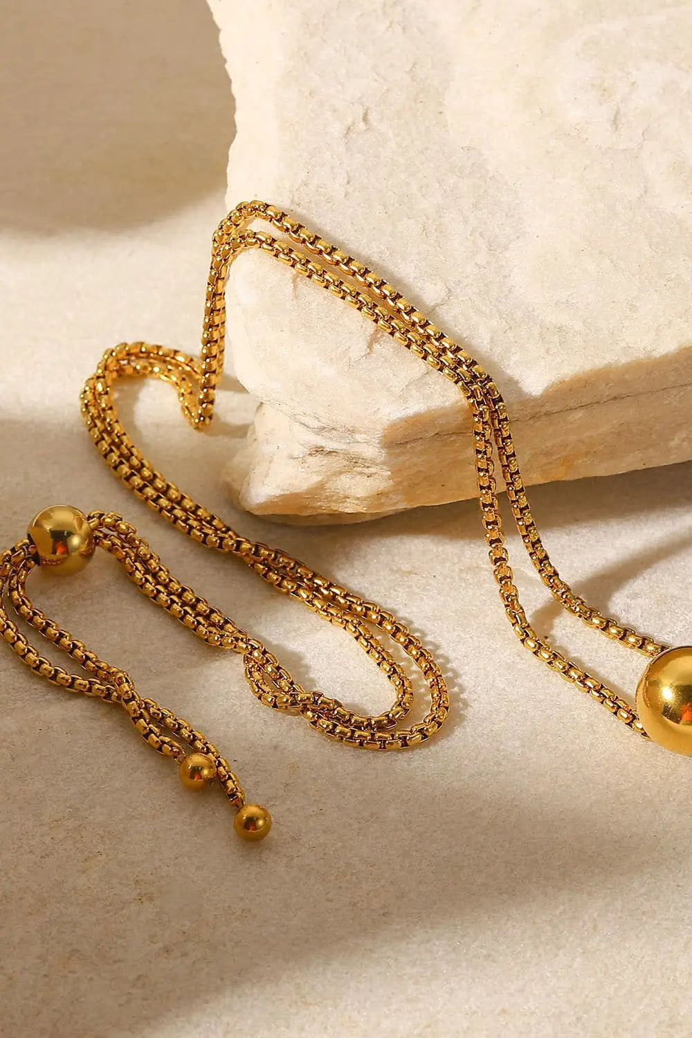 Lovcia 18K Gold-Plated Round Shape Pendant Necklace-Necklaces-Gold-One Size-Gold