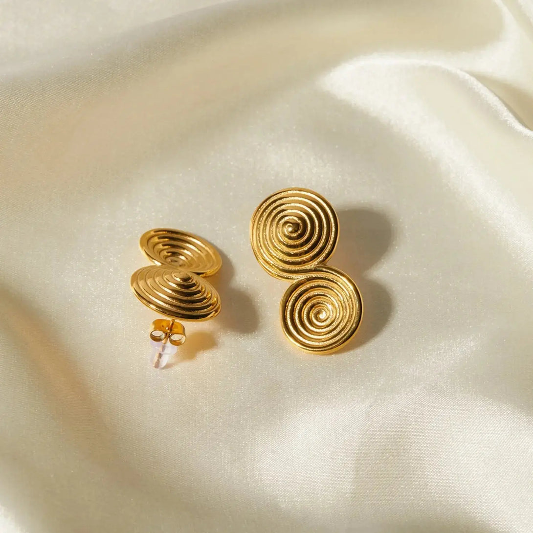 Lovcia 18K Gold-Plated Stainless Steel Earrings-Earrings-Gold-One Size-Gold