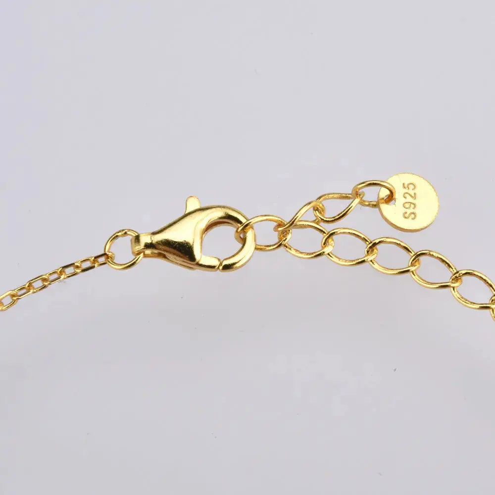 Lovcia 18K Gold Plated Sterling Silver Radiant Hearts Harmony Charm Bracelet for Women-Bracelets-Silver-Silver