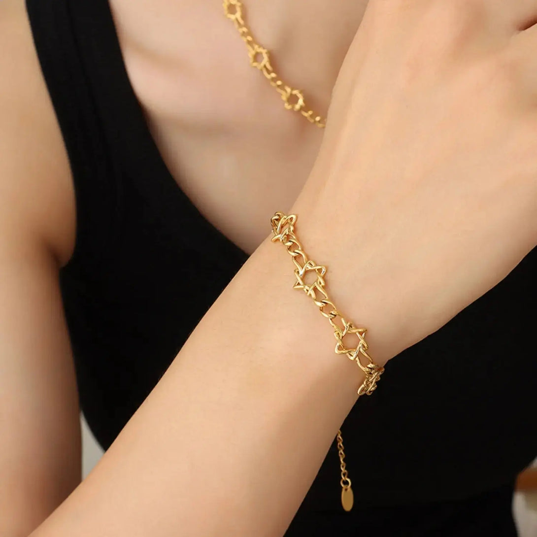 Lovcia 18K Gold-Plated Titanium Steel Bracelet-Bracelets-Style B-One Size-Style B