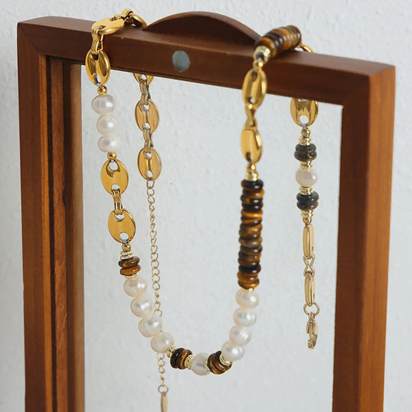 Lovcia 18K Gold-Plated Titanium Steel Necklace-Necklaces-Gold-One Size-Gold