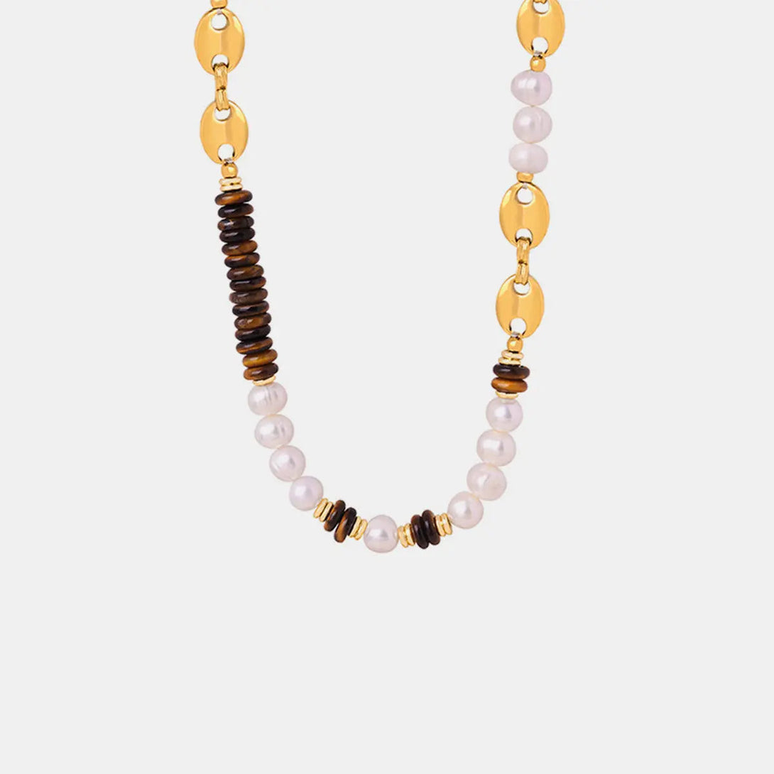 Lovcia 18K Gold-Plated Titanium Steel Necklace-Necklaces-Gold-One Size-Gold