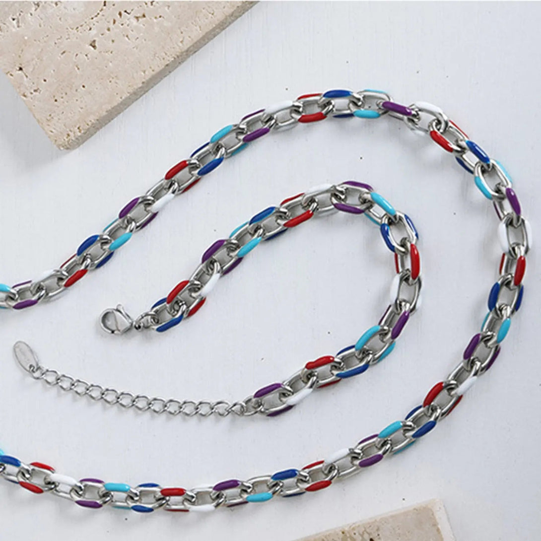 Lovcia 18K Gold-Plated Titanium Steel Necklace-Necklaces-Gold-One Size-Gold