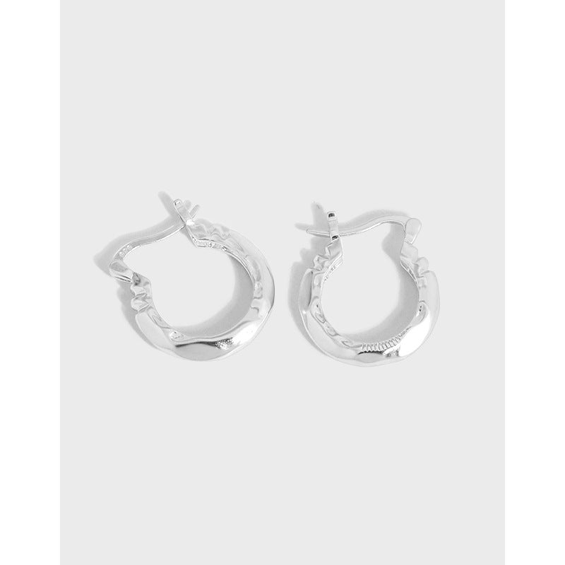 Lovcia 19mm Gold Plated 925 Sterling Silver Hoop Earrings-Earrings-Yellow Gold-Yellow Gold