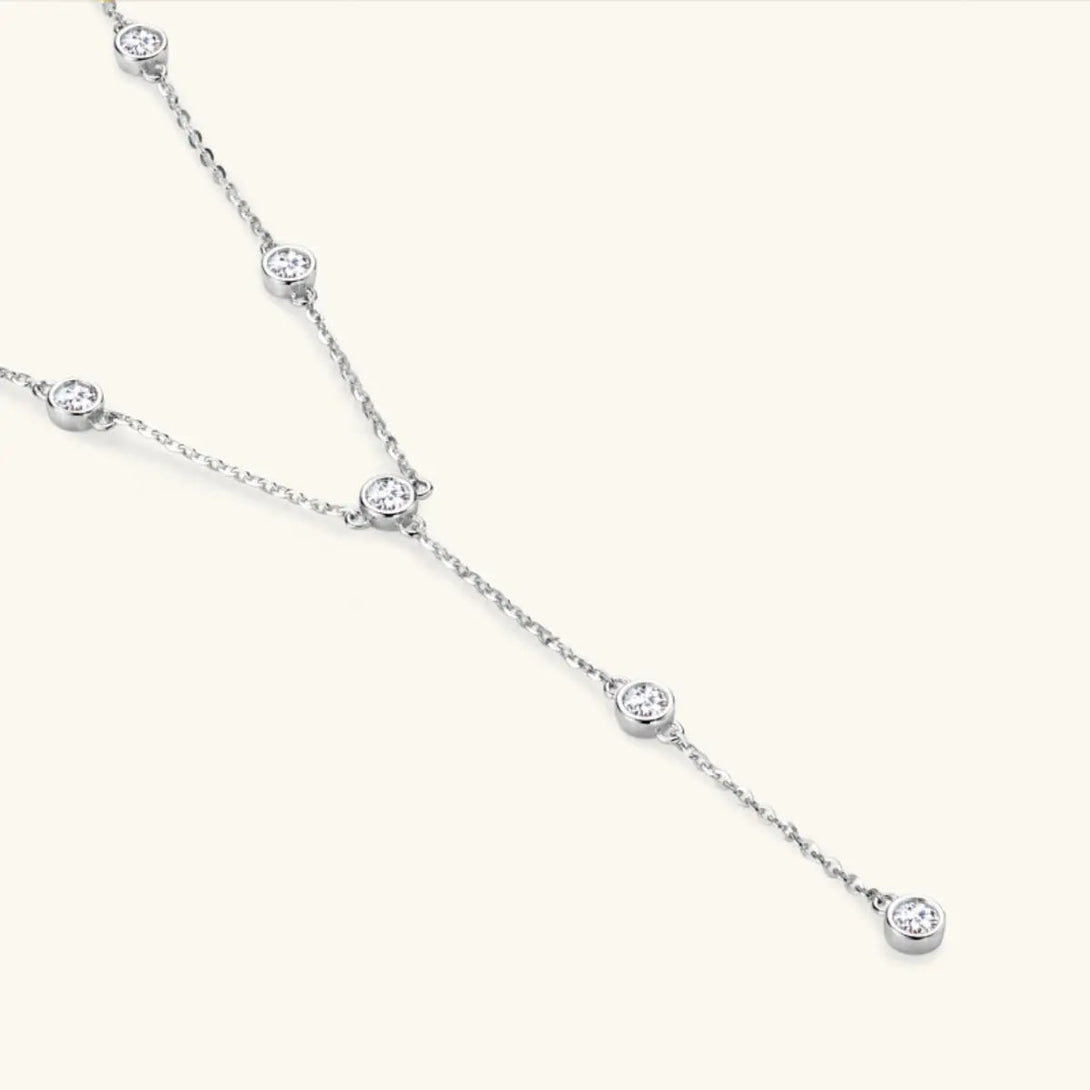 Lovcia 1.1 Carat Moissanite 925 Sterling Silver Necklace-Necklaces-Gold-One Size-Gold