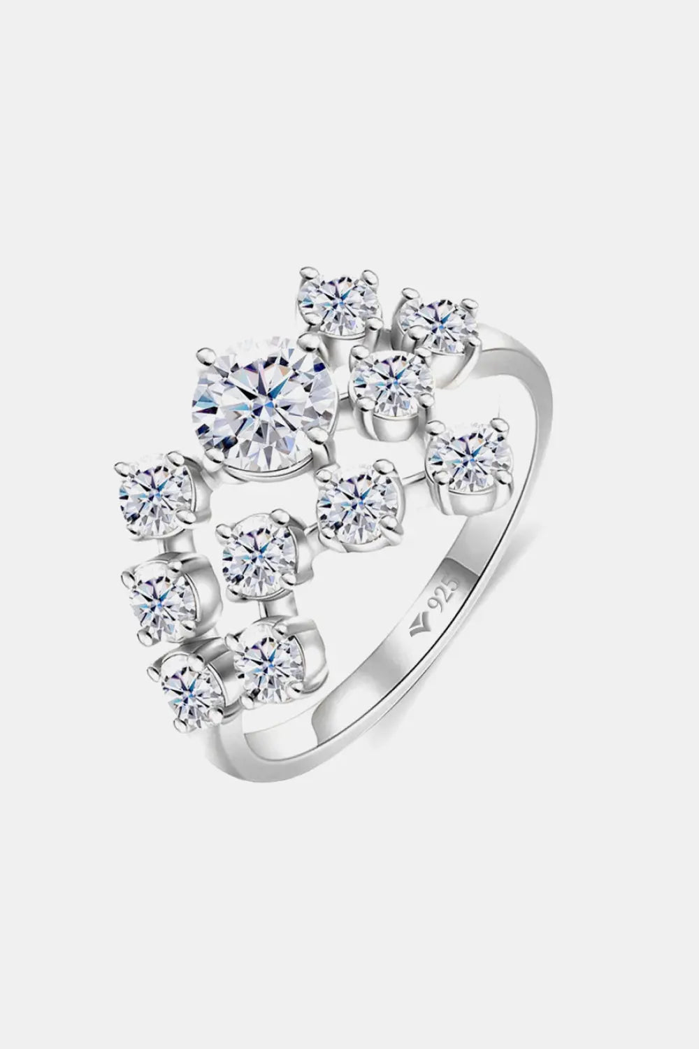 Lovcia 1.2 Carat Moissanite 925 Sterling Silver Ring-Rings-Gold-4.5-Gold