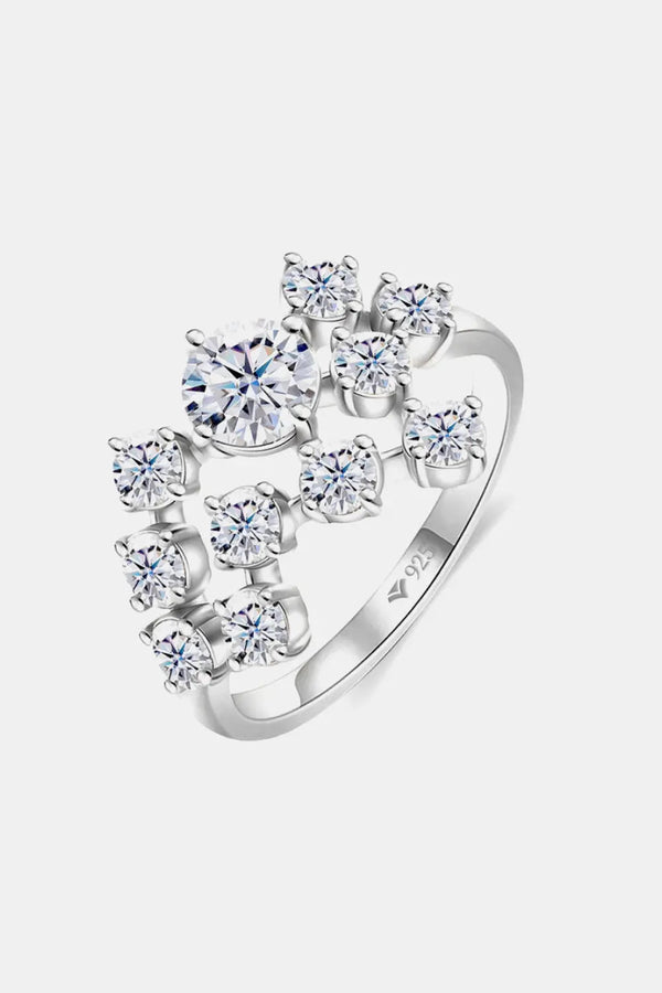Lovcia 1.2 Carat Moissanite 925 Sterling Silver Ring-Rings-Gold-4.5-Gold
