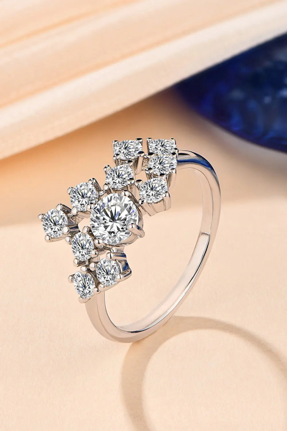 Lovcia 1.2 Carat Moissanite 925 Sterling Silver Ring-Rings-Gold-4.5-Gold