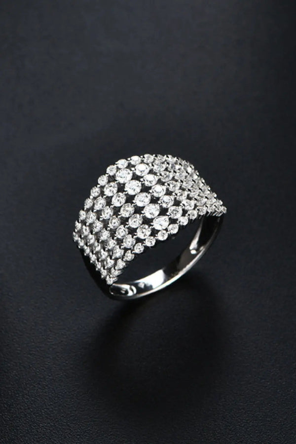 Lovcia 1.21 Carat Moissanite 925 Sterling Silver Ring-Rings-Silver-5-Silver