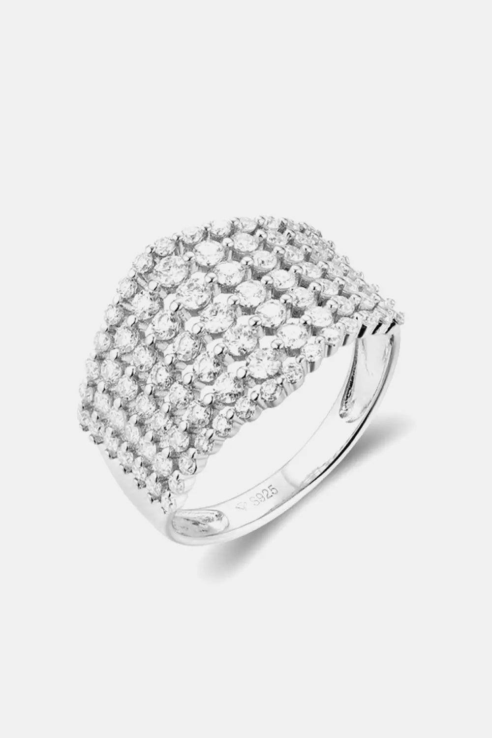 Lovcia 1.21 Carat Moissanite 925 Sterling Silver Ring-Rings-Silver-5-Silver