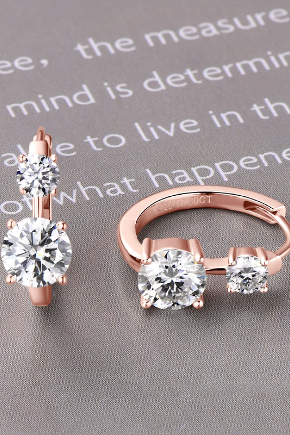 Lovcia 1.3 Carat Moissanite 925 Sterling Silver Earrings-Earrings-Rose Gold-One Size-Rose Gold