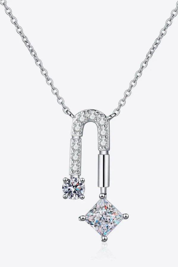Lovcia 1.3 Carat Moissanite 925 Sterling Silver Necklace-Necklaces-Silver-One Size-Silver