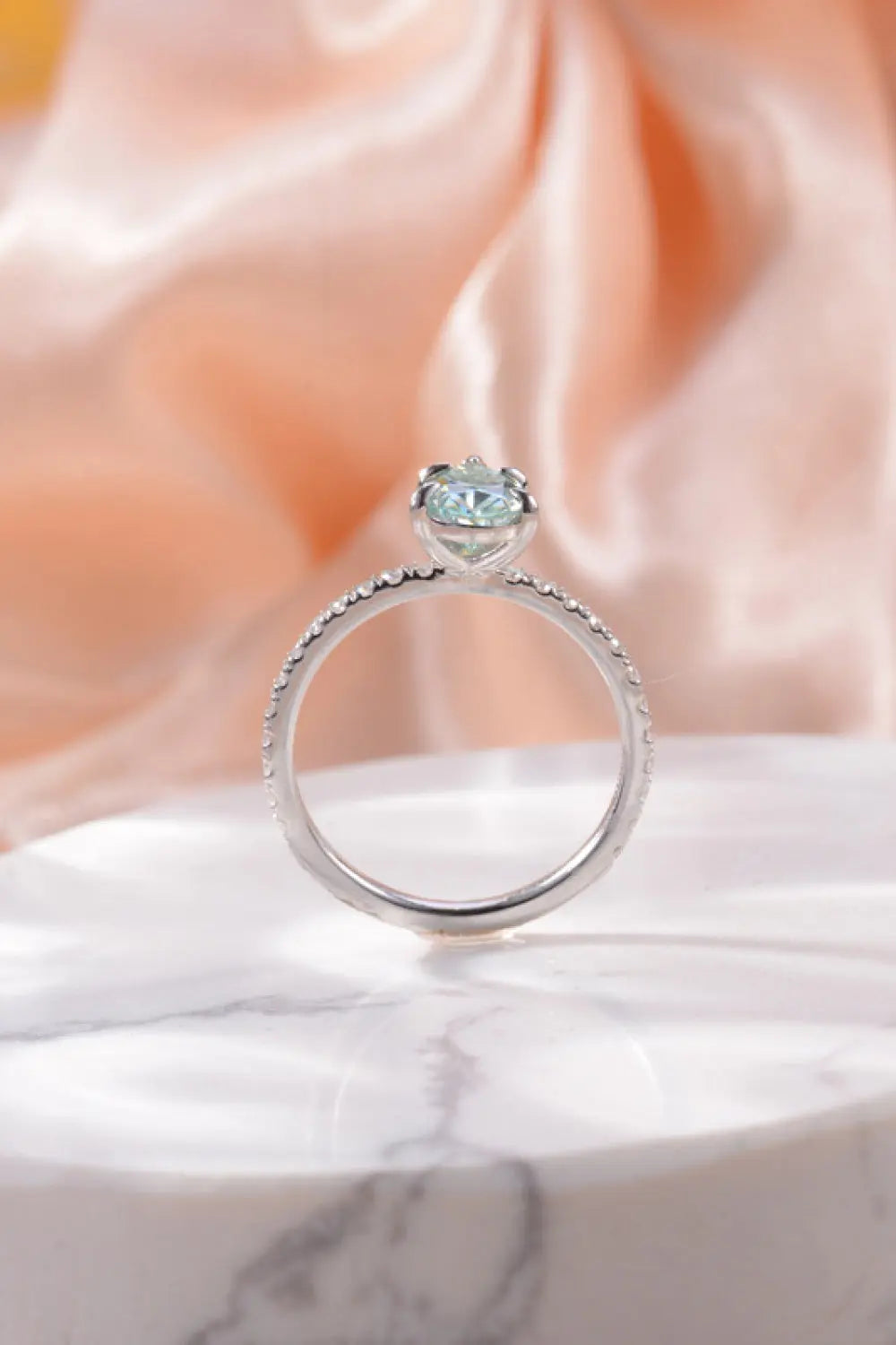 Lovcia 1.5 Carat Teardrop Shape Moissanite 925 Sterling Silver Ring-Rings-Teal-5-Teal
